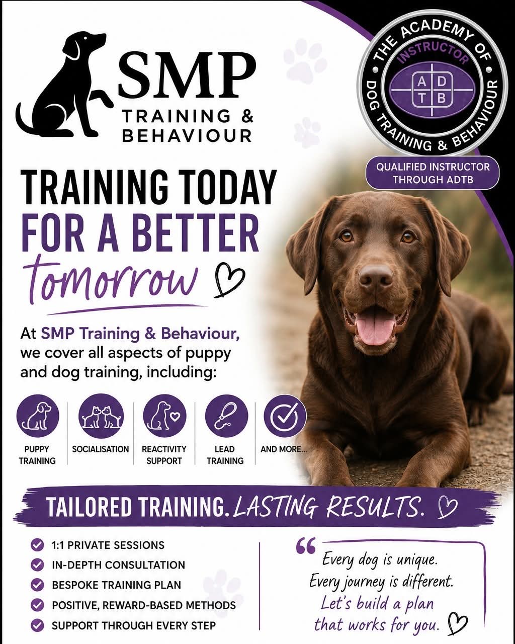 Dog Training for a Better Tomorrow Dog Training for a Better Tomorrow